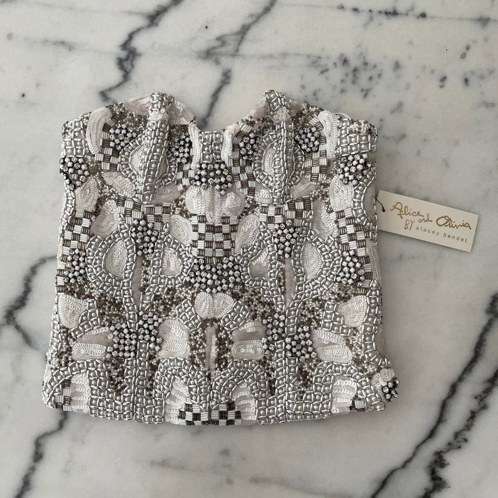 Alice + Olivia Embellished Bustier - Picture 3 of 16